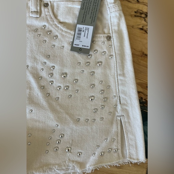 Hudson Lori High-Rise Studded Denim shorts Size 25 NWT - Picture 9 of 10